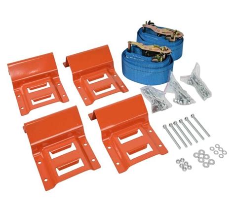 E Track Wheel Chock And Strap Kit