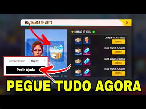 COMO CHAMAR AMIGO DE VOLTA NO FREE FIRE E COMPLETA O EVENTO CHAMA DE