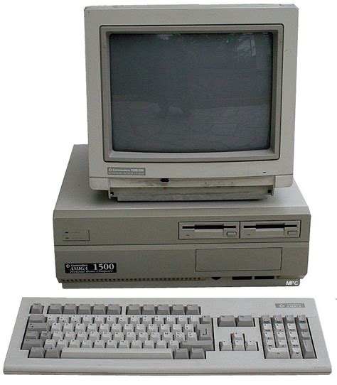 The Commodore Amiga 1500, also known as the A1500, was a 16/32-bit home/personal computer ...