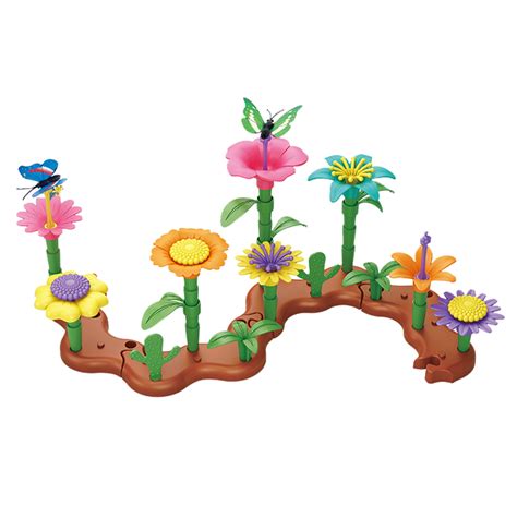 Under5 Clearance Rciityk Flower Garden Building Set For Girls 54