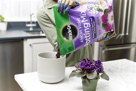 Miracle Gro Mezcla Para Macetas De Violeta Africana Fertilizante