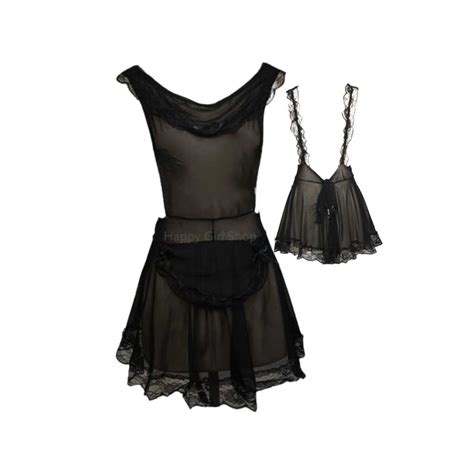 Jual Set Baju Lingerie Sexy G String Model Maid Kitchen Cantik Di