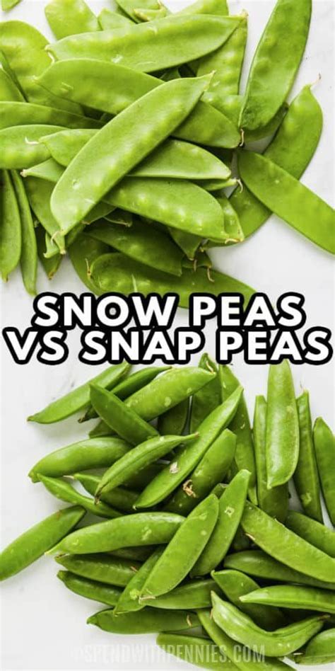 Use This Handy Guide To Help Distinguish Between The Different Types Of Peas Snow Peas Recipe