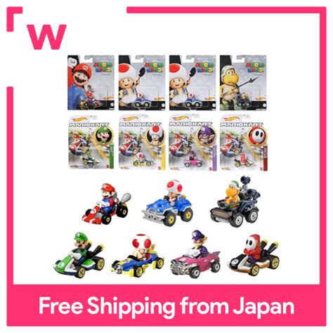 Mattel Hot Wheels Mario Kart Assortment Box Of Miniature Cars Ages And Up F Gbg