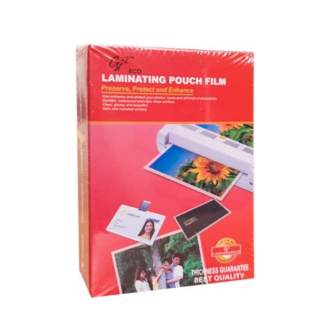 Lamination Pouch Film 125 Micron 70mmx100mm Pack Of 100