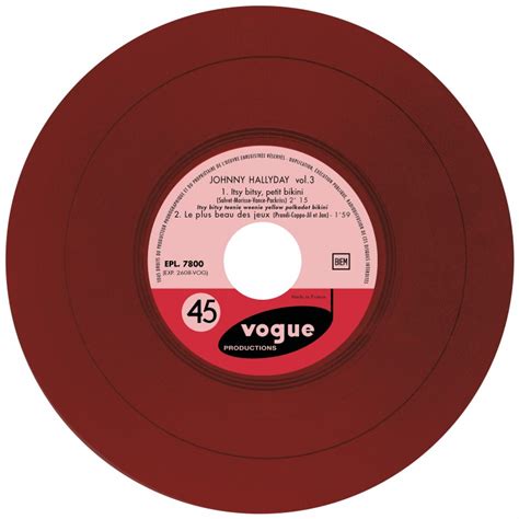 Johnny Hallyday EP N Itsy Bitsy Petit Bikini Vinyle