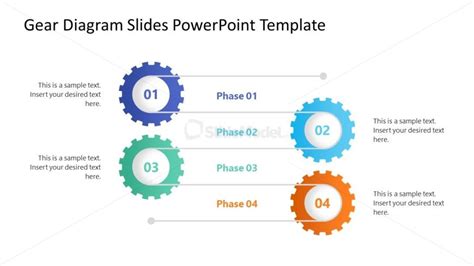 Four Gears Diagram PowerPoint Slide - SlideModel