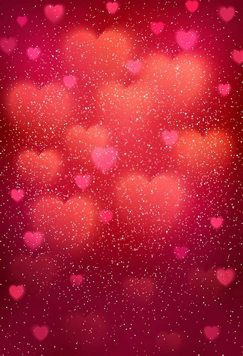 ABPHOTO Polyester Red Photography Backdrop Valentine S Day Photo