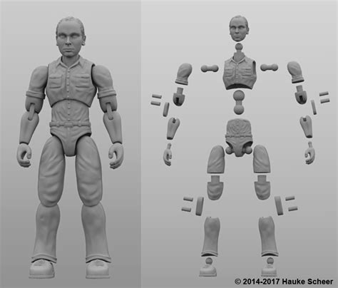Poseable Figure Ergonomic 3d Printable Model Cgtrader