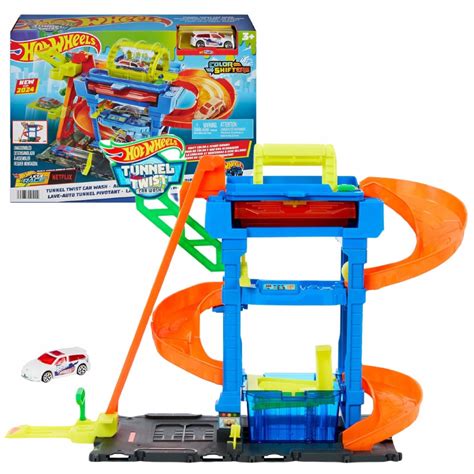 Hot Wheels Myjnia Samochodowa Zestaw Tor W Odjazdowe Zakr Ty Autko Htn Cena