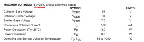 bjt - Why are two maximum power dissipation mentioned for this transistor? - Electrical ...