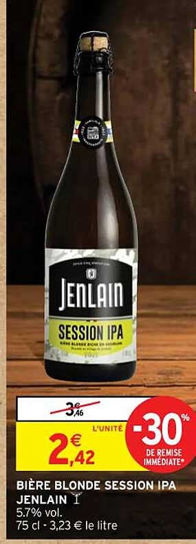 Promo Bière Blonde Session Ipa Jenlain chez Intermarché iCatalogue fr