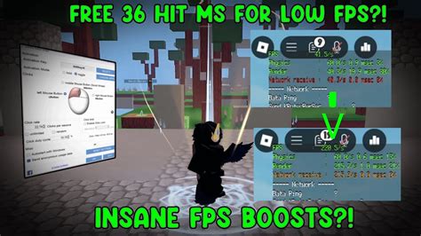 How To Get A Free 36 Hit Ms Insane Fps Boosts Roblox Bedwars