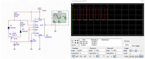 Multisim140仿真应用设计（一百二十六）基于lm555的占空比可调振荡器应用设计仿真lm555cmmultisim Csdn博客