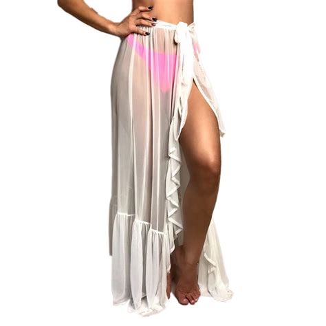 Zaxarra Women S Swimsuit Cover Up Summer Beach Wrap Skirt Swimwear Bikini Cover Ups Walmart