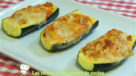 Receta fácil de calabacines rellenos de atún