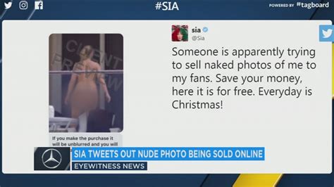 Sia Tweets Nude Photo In Effort To Thwart Paparazzi Abc7 Los Angeles