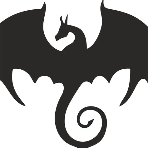 Дракон трафарет - 80 фото