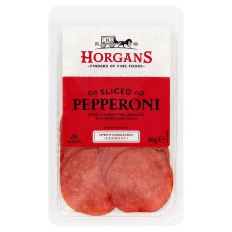 Horgans Sliced Pepperoni 20 Slices 80g