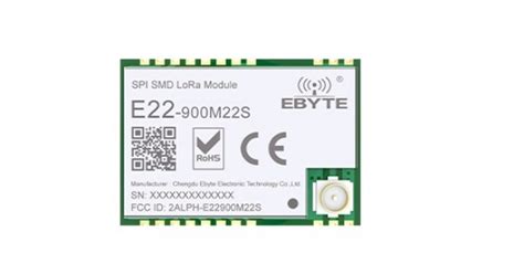 Buy Ebyte E22-900M22S SX1262 868/915MHz 27dBm LoRa SMD Wireless ...