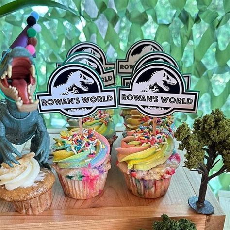 Custom Jurassic Park Cupcake Topper Etsy