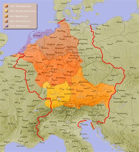 German Language German Language Map German History