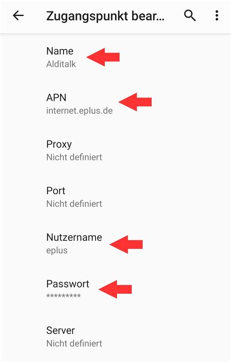 Aldi Talk Apn Einstellungen Einrichten Internet Zugangspunkt