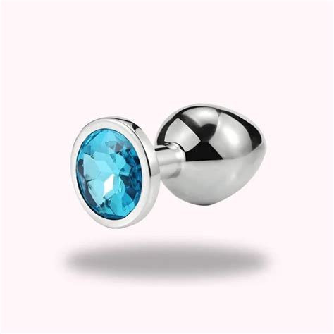 Plug Diamant Bleu Clair Plug Anal Fr