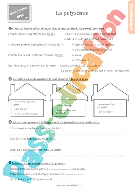 La Polys Mie Des Mots Au Cm Evaluation Et Bilan Pdf Imprimer