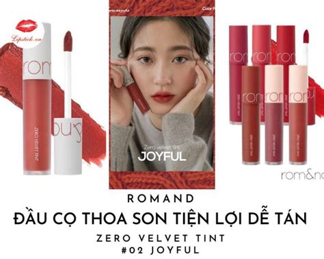 Review Son Romand Joyful Màu Đỏ Gạch Đẹp Nhất Hot Nhất