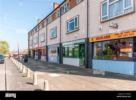 Shops On Greenlands Estate In Redditch Worcestershire Stock Photo Alamy