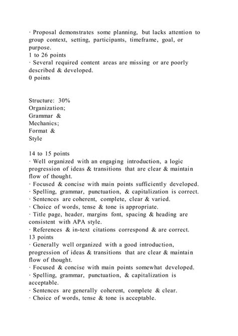 HSCO 511Group Leading Proposal Grading Rubric Criteria PDF