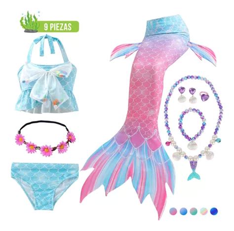 Traje De Ba O Sirena Ni As Bikini Nataci N Piezas Meses Sin Intereses
