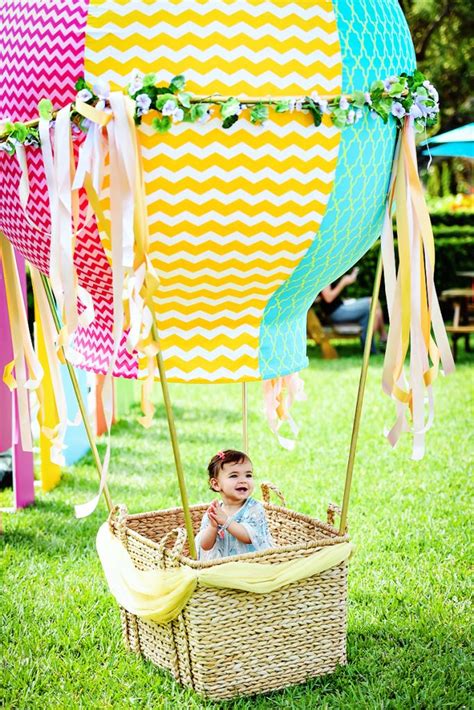 Vibrant Amazing Hot Air Balloon Festival Birthday Hostess With The Mostess