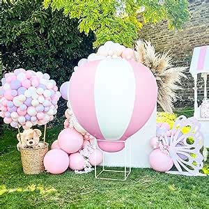 Amazon Ft Half Hot Air Balloon With Long Stand Party Decoration Balloon With Air Pump