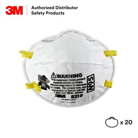 3m 8210 N95 Particulate Disposable Respirator Niosh Approved 20 Pcs