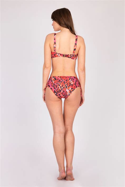 Leopar Desenli Toparlayıcı Bikini