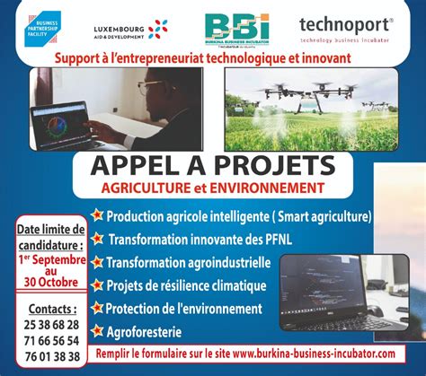 Appel à projets Agriculture et environnement leFaso net