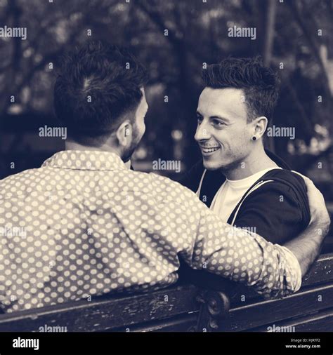 Gay Couple Love Outdoors Concept Stock Photo Alamy