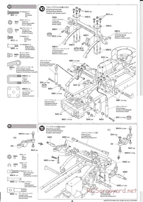 Tamiya Man Tgx 18540 4x2 Xlx Tractor Truck Cutdown Manual
