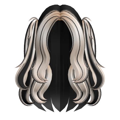 Two Tone Winter Breeze Wavy Pigtails Black Blonde Roblox