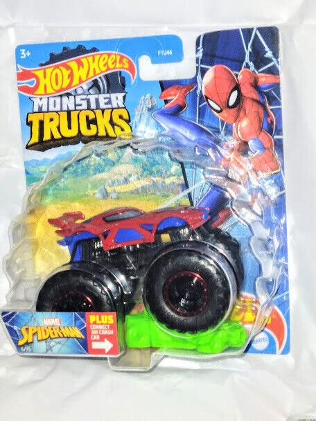 Spiderman Hot Wheels Monster Truck Heroes With Re Crushable Car