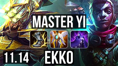 Master Yi Vs Ekko Jungle M Mastery Quadra Games