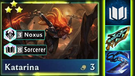 8 Sorcerer Katarina ⭐⭐⭐ 3 Star Tft Set 9 Youtube