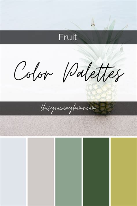 Fruit Color Palettes This Growing Home