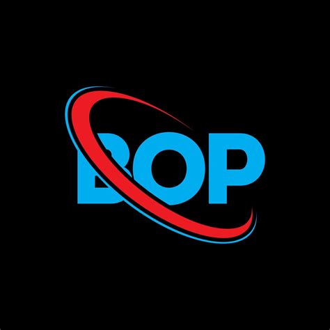 BOP logo. BOP letter. BOP letter logo design. Initials BOP logo linked