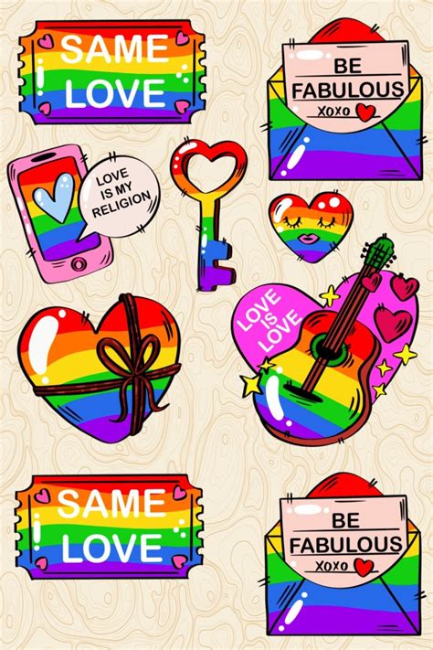 Gay Pride Bundle Lgbt Bundle Gay Pride Rainbow Png Gay