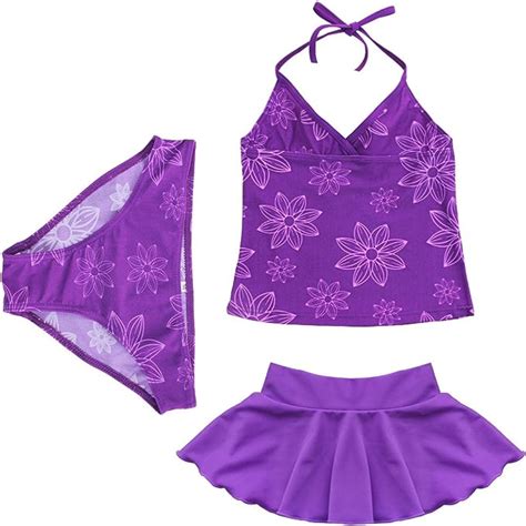 iiniim iiniim Kinder Mädchen Bikini Bade Set tlg Bikini Tops Badehose Baderock Badeanzug