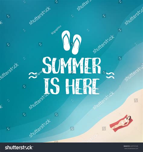 Summer Background Poster Sexy Woman Bikini Stock Vector Royalty Free Shutterstock