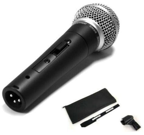 Shure Sm58s Pro Cardioid Dynamic Vocal Microphone On Off Switch Sm58